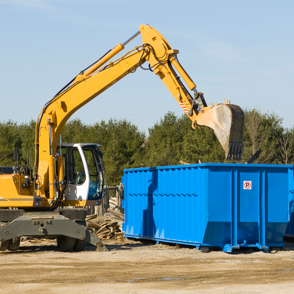 can i choose the location where the residential dumpster will be placed in China Lake Acres